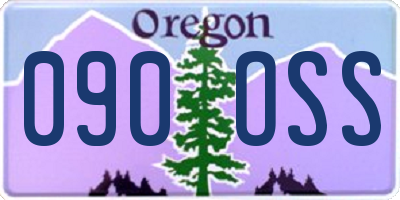 OR license plate 090OSS