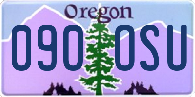OR license plate 090OSU