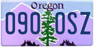 OR license plate 090OSZ