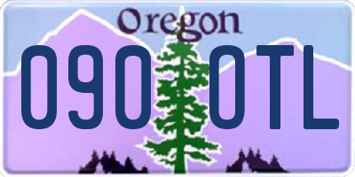 OR license plate 090OTL