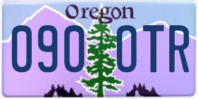 OR license plate 090OTR