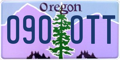 OR license plate 090OTT
