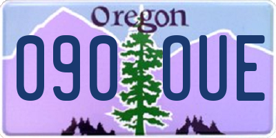 OR license plate 090OUE