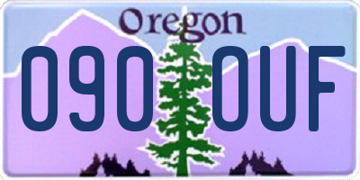 OR license plate 090OUF