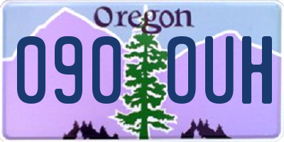 OR license plate 090OUH