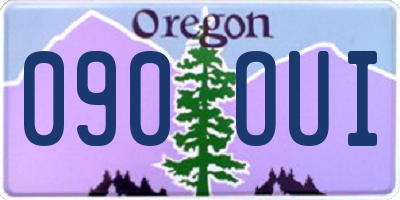 OR license plate 090OUI
