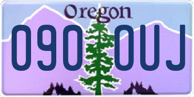 OR license plate 090OUJ