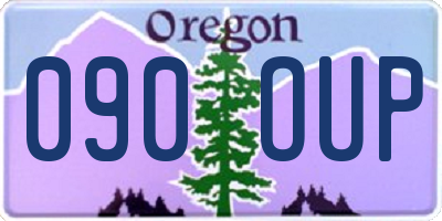 OR license plate 090OUP