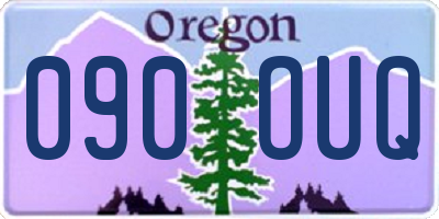 OR license plate 090OUQ