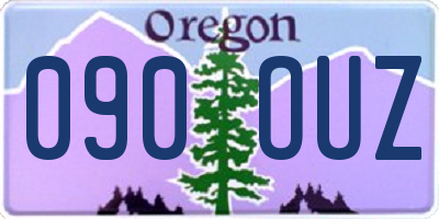 OR license plate 090OUZ