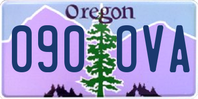 OR license plate 090OVA