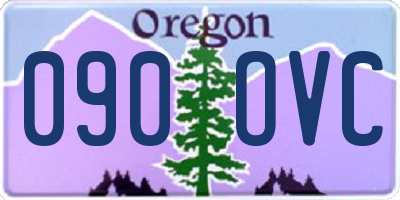 OR license plate 090OVC