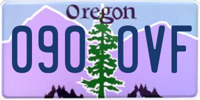OR license plate 090OVF