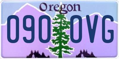 OR license plate 090OVG