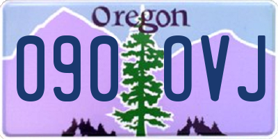 OR license plate 090OVJ