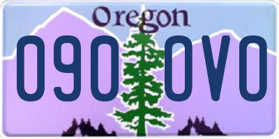 OR license plate 090OVO