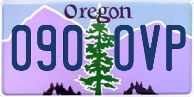 OR license plate 090OVP