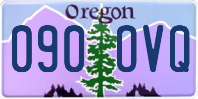 OR license plate 090OVQ