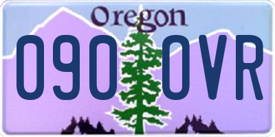 OR license plate 090OVR