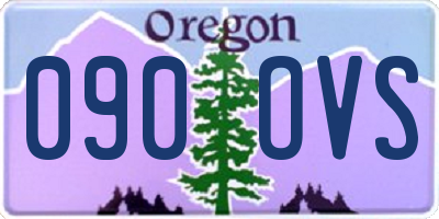 OR license plate 090OVS