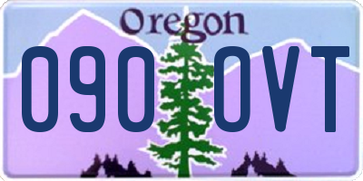 OR license plate 090OVT