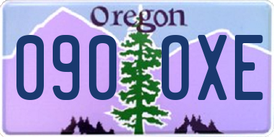 OR license plate 090OXE