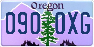 OR license plate 090OXG