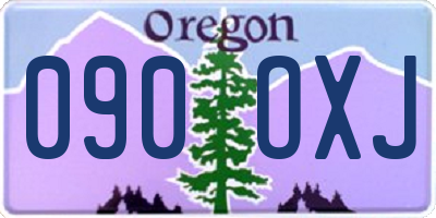 OR license plate 090OXJ