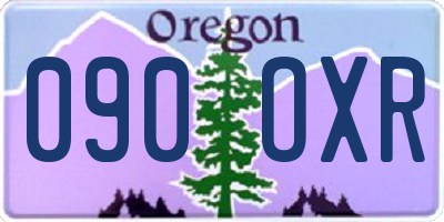 OR license plate 090OXR