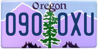 OR license plate 090OXU