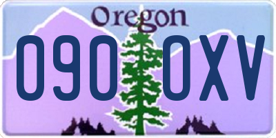 OR license plate 090OXV