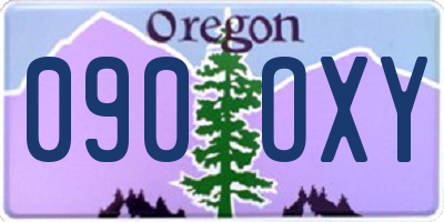 OR license plate 090OXY