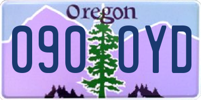 OR license plate 090OYD