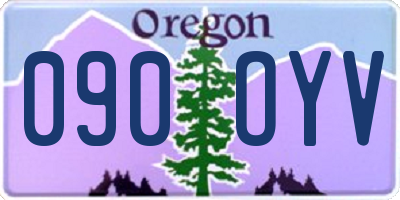 OR license plate 090OYV