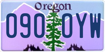 OR license plate 090OYW