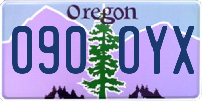 OR license plate 090OYX