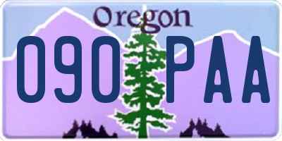 OR license plate 090PAA