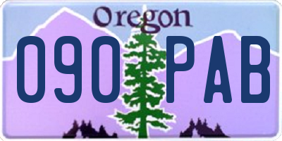 OR license plate 090PAB