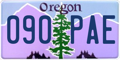 OR license plate 090PAE