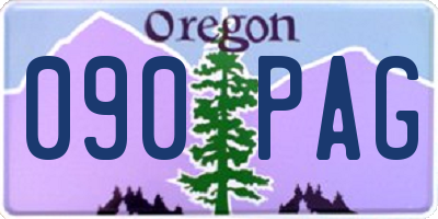 OR license plate 090PAG