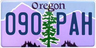 OR license plate 090PAH