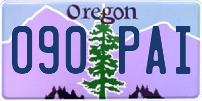 OR license plate 090PAI