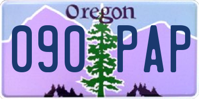 OR license plate 090PAP