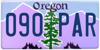 OR license plate 090PAR
