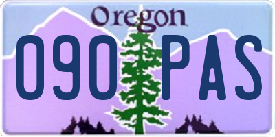 OR license plate 090PAS