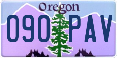 OR license plate 090PAV