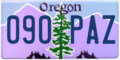 OR license plate 090PAZ