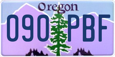 OR license plate 090PBF