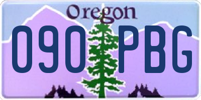 OR license plate 090PBG