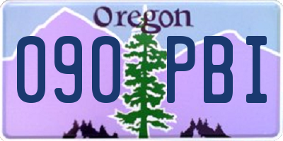 OR license plate 090PBI